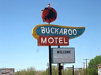 USA - Tucumcari NM - Buckaroo Motel Neon Sign (21 Apr 2009)
